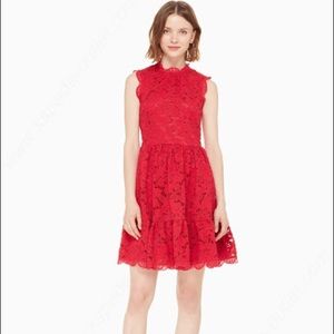 Kate Spade Red Lace Dress!